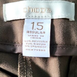 Chicos Pants Size 1.5 Taupe